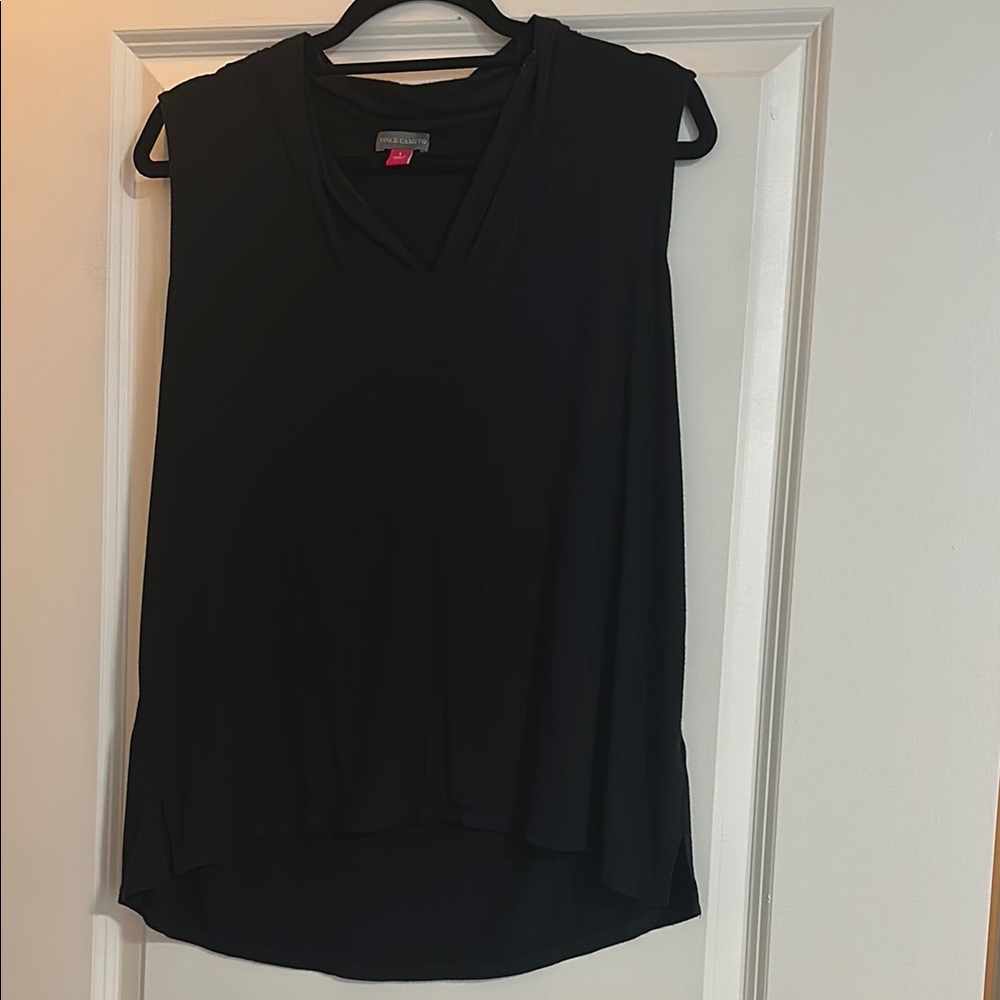 Vince Camuto Black Sleeveless Shirt